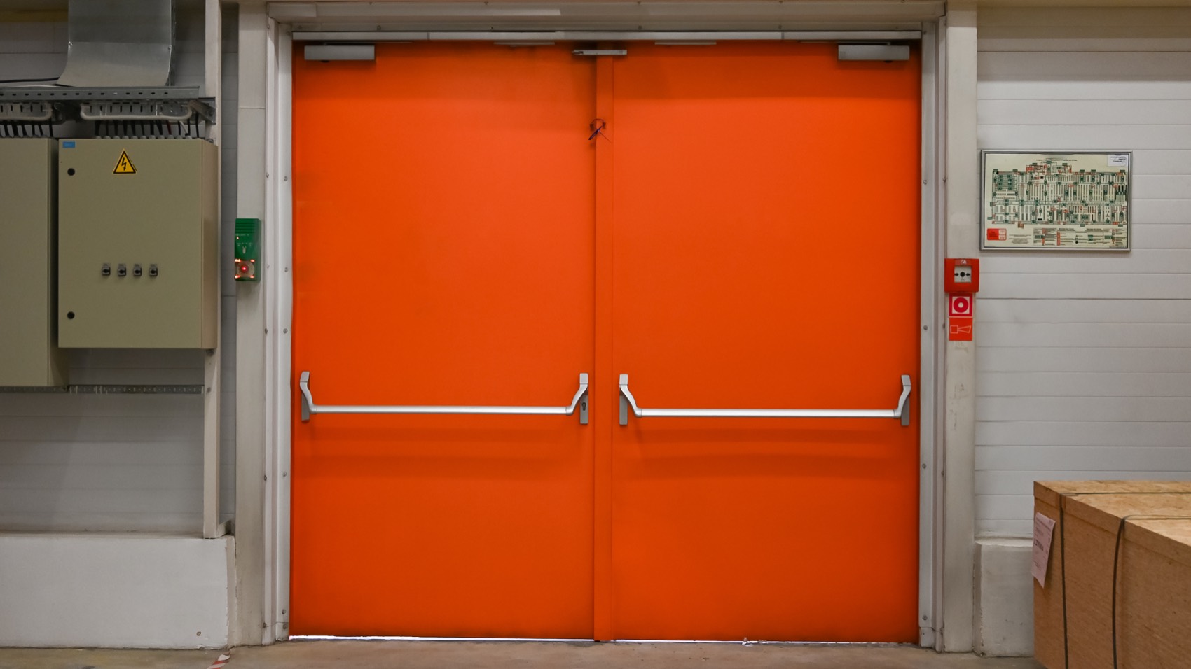 Retail fire exit route inspection example